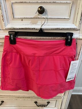 Lululemon Pace arrival Skirt Long sz 4 NWT Glaze Pink